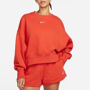 Nike Essentials Fleece Cropped Crew | Size: XS | Color: Red